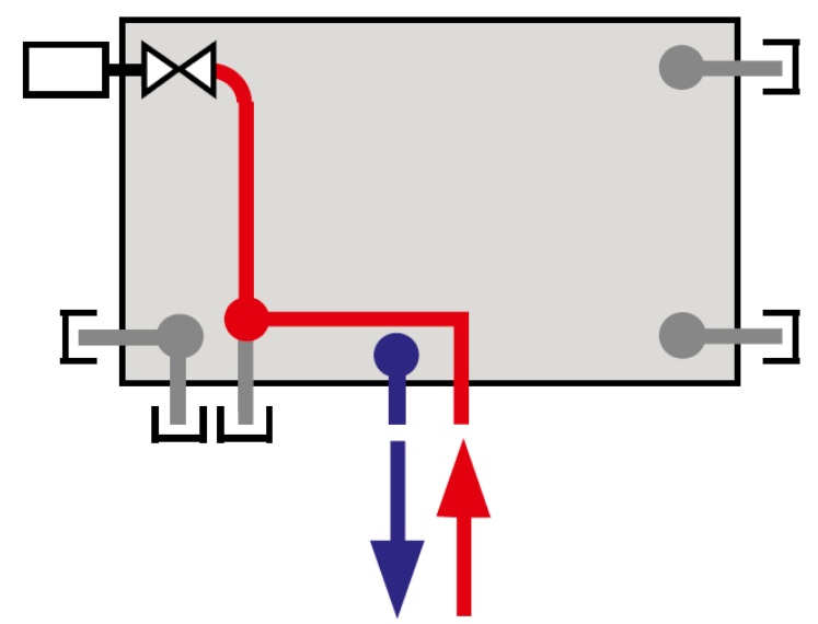Spodní napojení středové (VKM8-U)